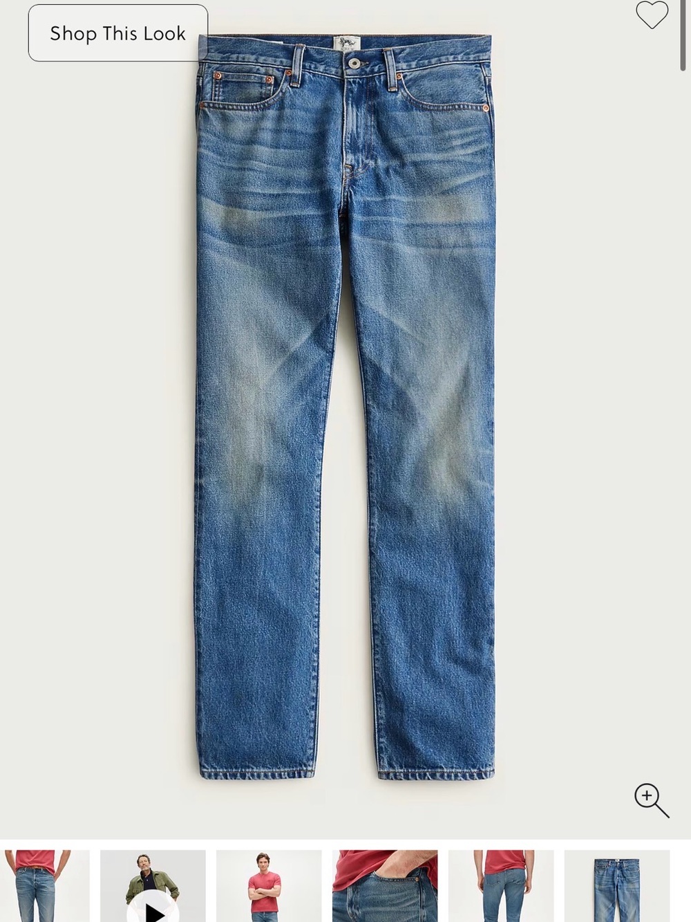 J. Crew 770 Vintage Medium Denim Jeans